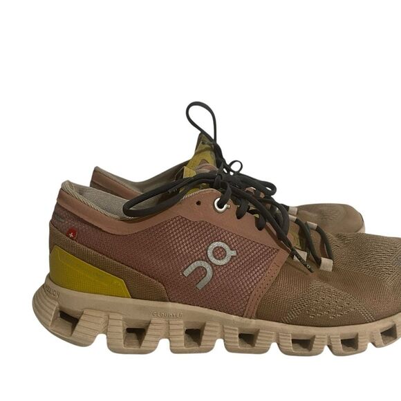 On Cloud X Running Shoes - Women's Size 8 - Mocha/Sand - Picture 5 of 16